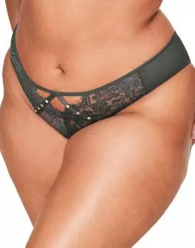 Женские трусики-стринги больших размеров Emmeline Adore Me, цвет dark shadow