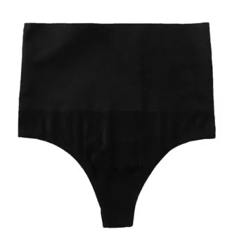 Женские трусики-стринги с контролем живота, корректирующее белье, узкие трусы с высокой талией, не оставляющие следов ALLEGRA K, черный