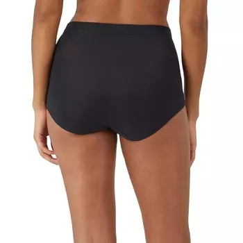 Женские трусы Bali из трех комплектов кружевных трусов с высокой талией и высокой талией DFCLB3, цвет Black Black Gloss