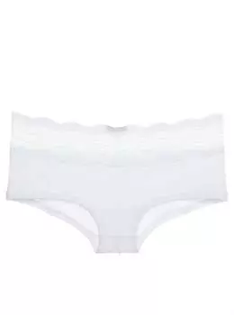 Женские трусы Dolce Boyshort белого цвета Cosabella