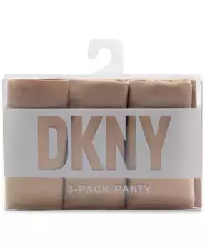 Женские трусы-хипстер Litewear Cut Anywear, 3 шт., модель DK5028BP3 DKNY, коричневый/бежевый