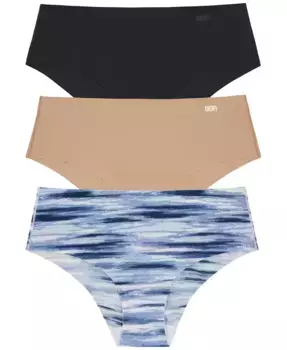 Женские трусы-хипстер Litewear Cut Anywear, 3 шт., модель DK5028BP3 DKNY, синий