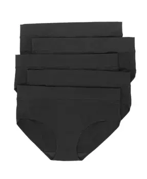 Женские трусы-хипстеры из пима-хлопка, 5 штук Felina, черный