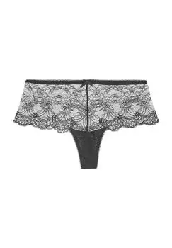 Женские трусы из бразильского кружева с цветочным принтом Danse des Sens Aubade, черный