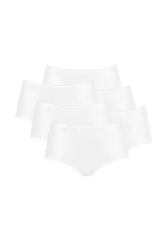 Женские трусы миди, 6 шт. в упаковке, микрофибра 24/7, однотонные sloggi