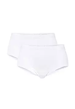Женские трусы миди, завышенная талия, 2 шт. Iconics CALIDA, белый