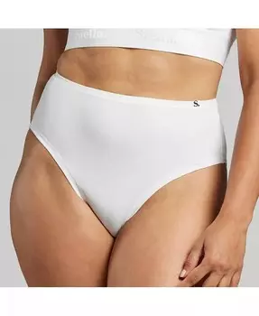 Женские трусы с высокой талией из органического хлопка SIELLA, белый