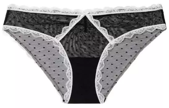 Женские трусы-слипы Victoria's Secret, 1 Pack (Black Polka Dot)