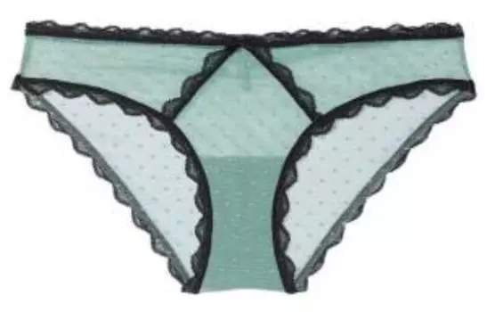Женские трусы-слипы Victoria's Secret, Light Green Polka Dot