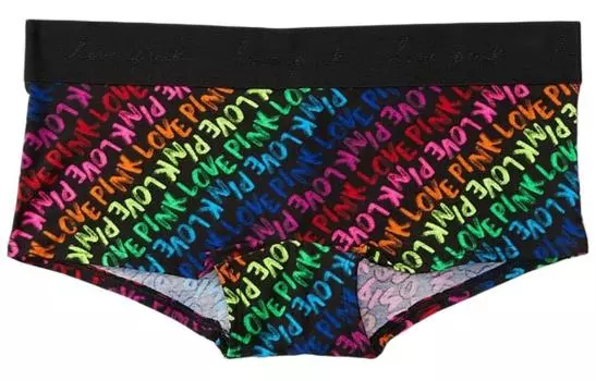 Женские трусы VICTORIA'S SECRET, 1 упаковка, разноцветный буквенный принт, 1 Pack (Multicolor Letter Print)