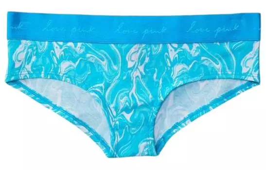 Женские трусы VICTORIA'S SECRET, 1 упаковка, небесно-голубой, тай-дай
