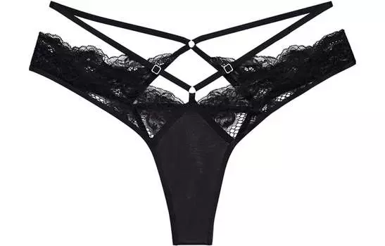 Женские трусы Victoria's Secret кружевные, черный