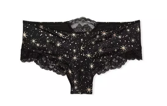 Женские трусы Victoria's Secret, цвет 1 Motoiri (black star print)