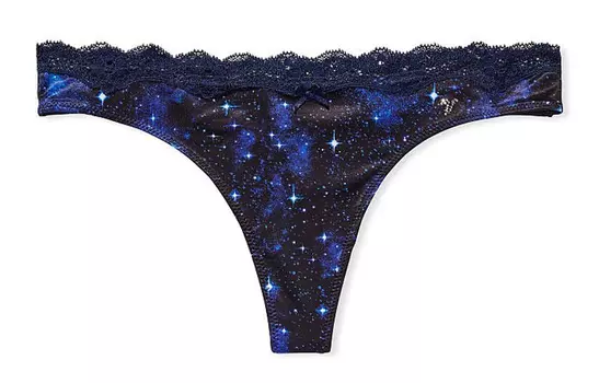 Женские трусы Victoria's Secret, цвет 1 Motoiri (black starry sky print)