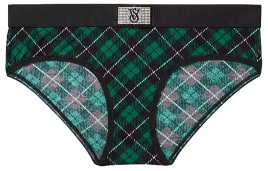 Женские трусы Victoria's Secret, цвет 1 Motoiri (green square check print)