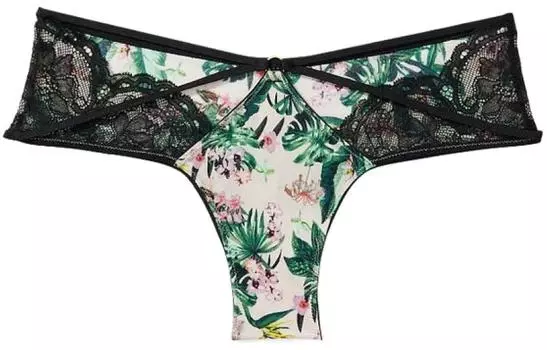 Женские трусы Victoria's Secret, цвет 1 Motoiri (green floral print)