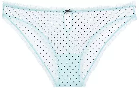 Женские трусы Victoria's Secret, цвет 1 pack of light blue polka dots