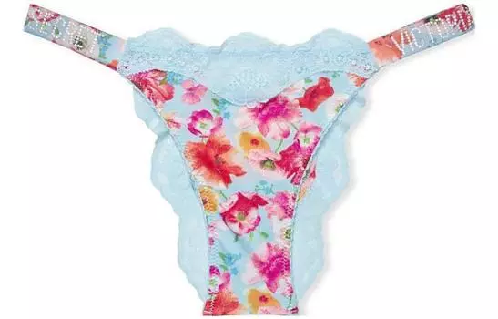 Женские трусы Victoria's Secret, цвет 1 piece (blue floral print)