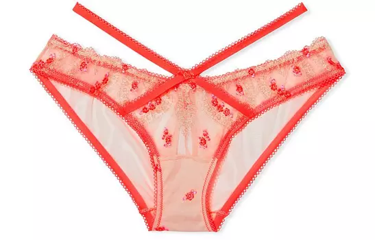 Женские трусы Victoria's Secret, цвет 1 piece (champagne coral print)