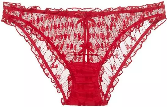 Женские трусы Victoria's Secret, цвет 1 piece (red butterfly print)