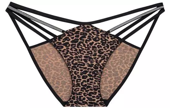 Женские трусы Victoria's Secret, цвет 1 strip (black leopard print)