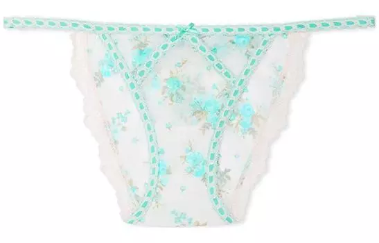 Женские трусы Victoria's Secret, цвет 1 Motoiri (white floral print)