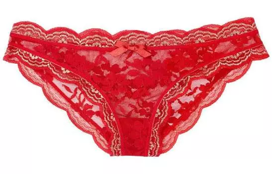 Женские трусы Victoria's Secret, цвет 1 strip (bright red)