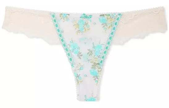 Женские трусы Victoria's Secret, цвет 1 Motoiri (white floral print)