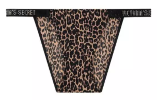 Женские трусы Victoria's Secret, цвет Black leopard print