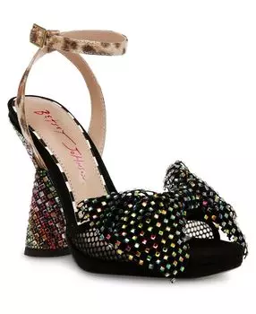 Женские туфли Aisha на каблуке с бантиком в сеточку и стразами Betsey Johnson