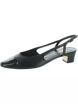Женские туфли Aliz Slip On Slingback на каблуке VANELi, цвет black/patent