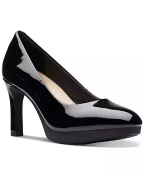 Женские туфли Ambyr 2 Braley на высоком каблуке с платформой Clarks, черный
