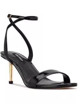 Женские туфли Anny с открытым носком и ремешком на щиколотке Nine West, черный