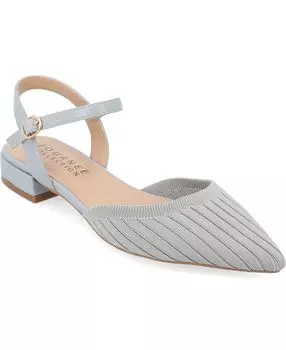 Женские туфли Ansley на плоской подошве с острым носком и широкими носками Mary Jane Journee Collection, синий