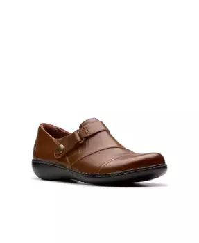 Женские туфли Ashland Gem Slip On Clarks, коричневый/бежевый