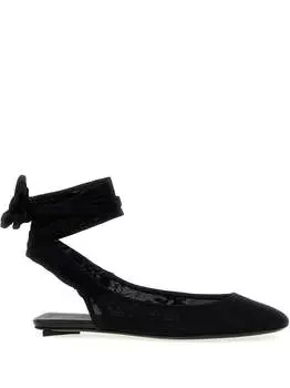 Женские туфли Attico Flat Shoes синего цвета The Attico