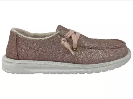 Женские туфли-балетки Holly Glitter в цвете Blush Gypsy Jazz, красный