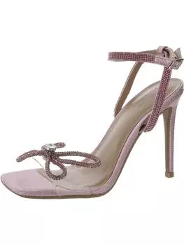 Женские туфли-бантики со стразами от Liively INC, цвет pink/bling