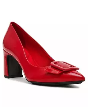 Женские туфли Bentley на блочном каблуке с пряжкой Anne Klein, красный