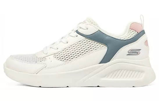 Женские туфли Bob's Lifestyle с низким верхом, белые/королевские синие Skechers