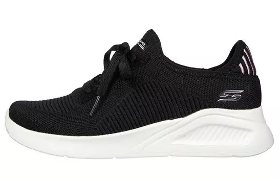 Женские туфли Bobs Lifestyle с низким верхом, черного/белого цвета Skechers