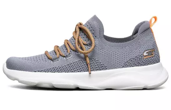 Женские туфли Bobs Lifestyle с низким верхом, серо-бело-оранжевого цвета Skechers
