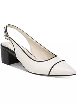 Женские туфли Bryann с тиснением и острым носком на каблуке Slingback Charter Club, цвет white croc pu