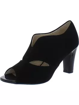 Женские туфли Cambry из искусственной замши с открытым носком и круглым носком LifeStride, цвет Black Fantasy/Patent