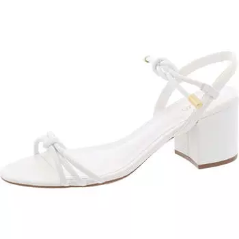 Женские туфли Camila на блочном каблуке из нубука Arezzo, цвет white nappa