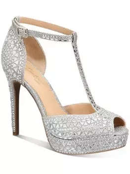 Женские туфли Chace на платформе с открытым носком Thalia Sodi, серебро