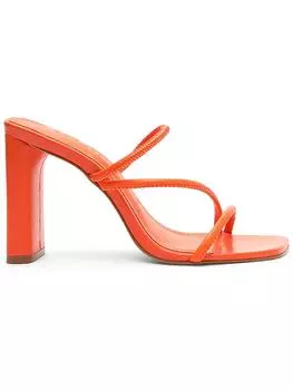 Женские туфли Chessie из искусственной кожи на блочном каблуке SCHUTZ, цвет flame orange
