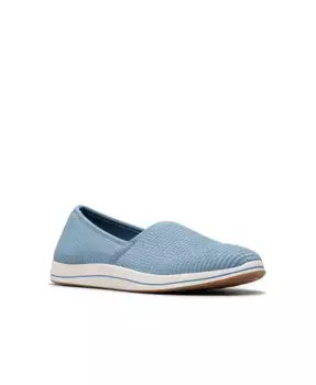Женские туфли Cloud Steppers Breeze Stretch с закрытым носком Clarks, синий
