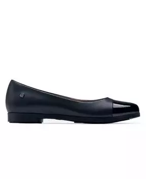 Женские туфли Darcy Flats Slip Водонепроницаемые Туфли и обувь для работы Shoes For Crews, черный