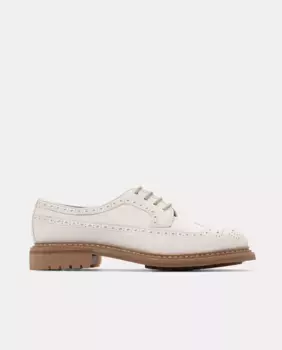 Женские туфли Derby Brogue Walton Leather Lace Up Lottusse, белый